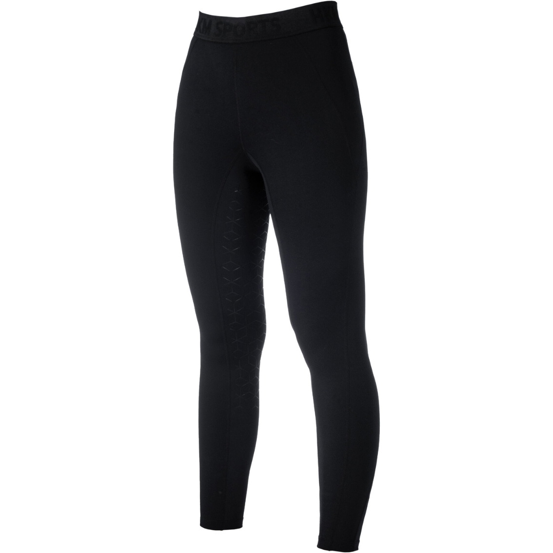 2026 HKM Womens Riding Leggings Silicone Full Seat 14978 - Black
